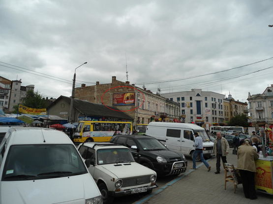 Фото рекламної площини за адресою Дністровська, 4 ( Дністровський ринок)