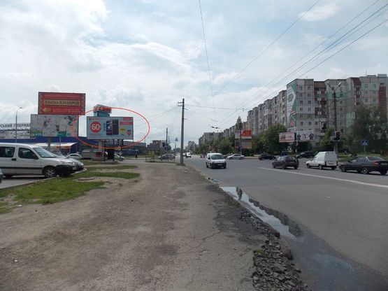 Фото рекламной плоскости по адресу Івасюка-вул. Будівельників (біля Епіцентру), ст.Б