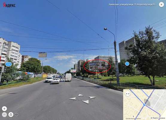 Фото рекламної площини за адресою 15 квітня  ("Оріон") А