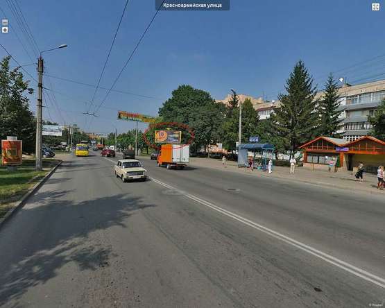 Фото рекламной плоскости по адресу Героїв Майдану, 77