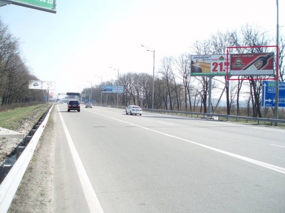 Фото рекламной плоскости по адресу Бориспольская трасса-14 ( в  Аэропорт, спрва)