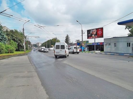 Фото рекламной плоскости по адресу Протасевича ул. - Украинки Л. ул., (АЗС "Укрнафта") к проспекту С.Бандеры.(300 м. к АЗС "ОККО")