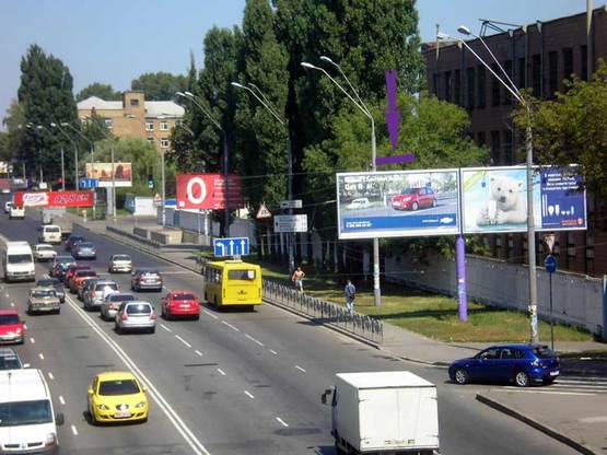 Фото рекламной плоскости по адресу ул.О.Телиги,2 (направл.на Петровку) левый