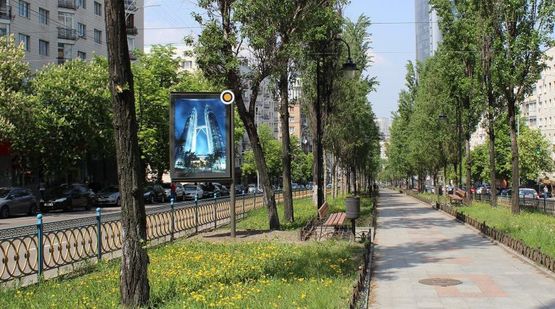 Фото рекламной плоскости по адресу Леси Украинки бул. разделитель