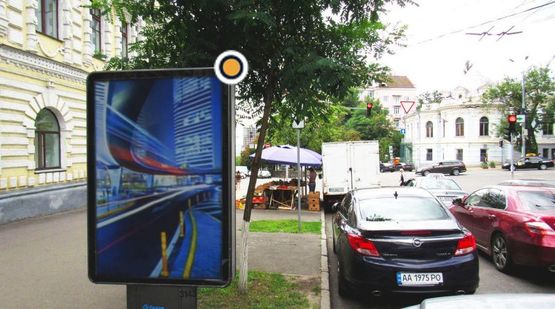 Фото рекламной плоскости по адресу Терещенковская ул. 25/10