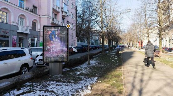 Фото рекламной плоскости по адресу Антоновича ул. разделитель