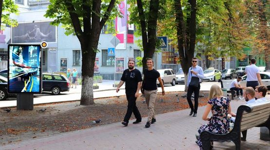 Фото рекламной плоскости по адресу Липская ул.  разделитель