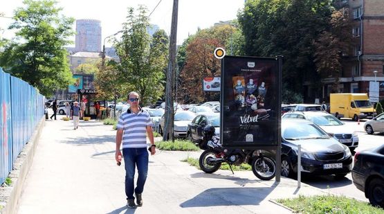 Фото рекламной плоскости по адресу Мечникова ул. Конференц центр БЦ Парус