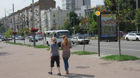 Фото рекламної площини за адресою Большая Васильковская ул. Парк М.Заньковецкой