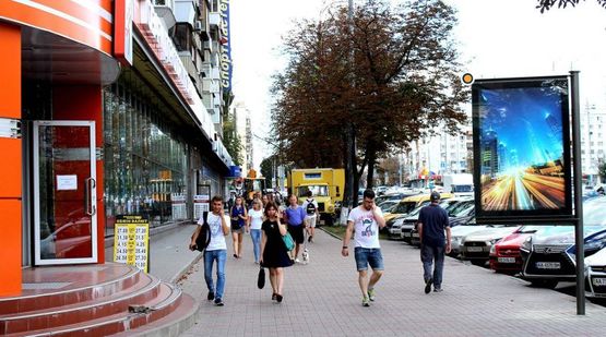 Фото рекламної площини за адресою Леси Украинки бул. 28