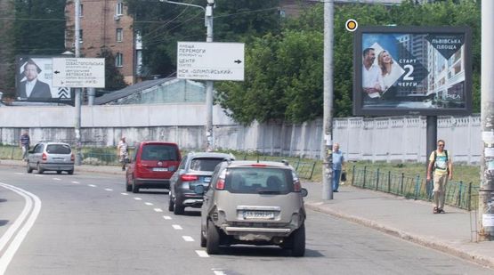 Фото рекламной плоскости по адресу Огиенко Ивана ул. 6, к Воздухофлотскому пр.