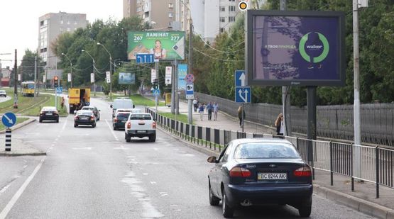 Фото рекламной плоскости по адресу Сахарова ул.,52 /Княгини Ольги ул., от центра