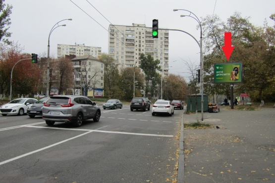 Фото рекламной плоскости по адресу Соломенская ул., 36 , в направлении Протасового Яра