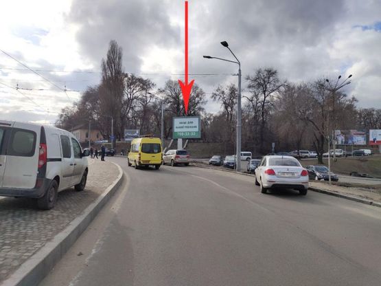 Фото рекламної площини за адресою t052A5,вул. Курчатова в районі автовокзалу