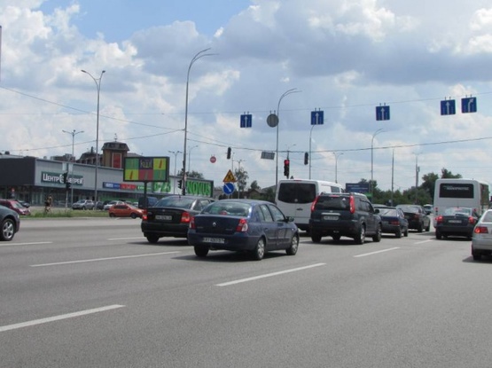 Фото рекламной плоскости по адресу Палладіна Академіка проспект / Стеценка (Гостомельська площа)  супермаркет NOVUS
