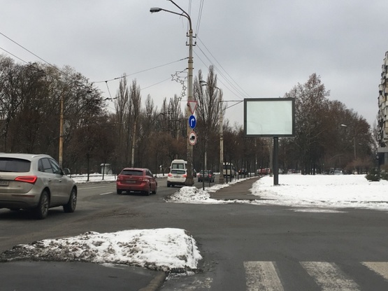 Фото рекламной плоскости по адресу Голосіївський проспект (40-річчя Жовтня) / Ужгородський провулок