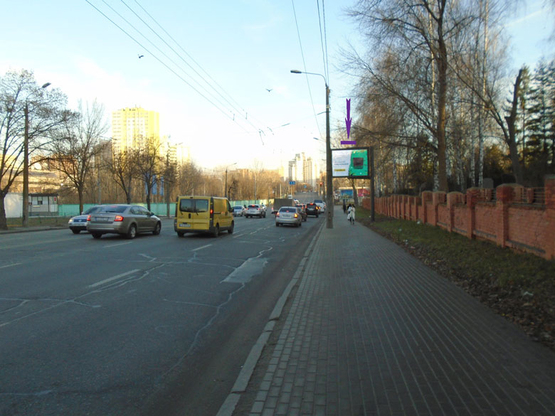 Фото рекламной плоскости по адресу вул. Мельникова, навпроти Телецентру у напрямку М. Лук'янівська