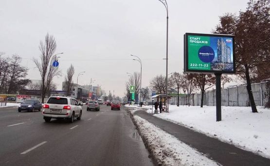 Фото рекламної площини за адресою Новоконстантиновская 1А/ в центр,на Подол (А4) СКРОЛЛЕР