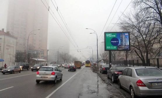 Фото рекламной плоскости по адресу пр-т Лобановського (Краснозвездный),23 /на Воздухофлотський пр-т.,вул.Зеленогорська (А7) СКРОЛЕР