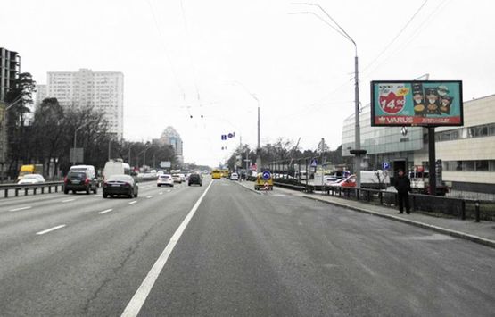 Фото рекламної площини за адресою пр-т Перемоги 134/автосалон "Інфініті" з центра-на Кільцеву  (А4) СКРОЛЛЕР