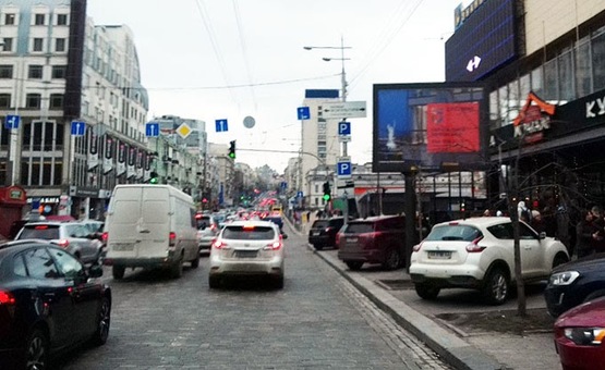 Фото рекламной плоскости по адресу вул.В Васильківська,57/3 / ст.метро "Олімпійська", на пл.Льва Толстого (А2) СКРОЛЕР