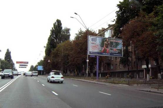 Фото рекламной плоскости по адресу ул. Телиги,9 направление Шулявки