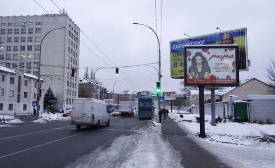 Фото рекламної площини за адресою вул.Ползунова (Лукашевича),15/трц "Європорт"-на Воздухофлотський пр-т (А3) СКРОЛЕР