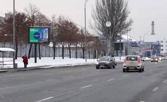 Фото рекламної площини за адресою вул.Новоконстантинівська 1Б/ на Теліги,Петрівка (В) СКРОЛЕР