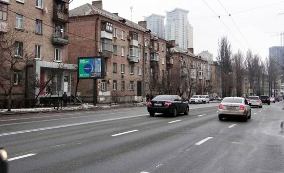 Фото рекламної площини за адресою вул.Михайла Бойчука (Киквидзе),27 /на Південний міст,пр-т Бажана (В) СКРОЛЕР