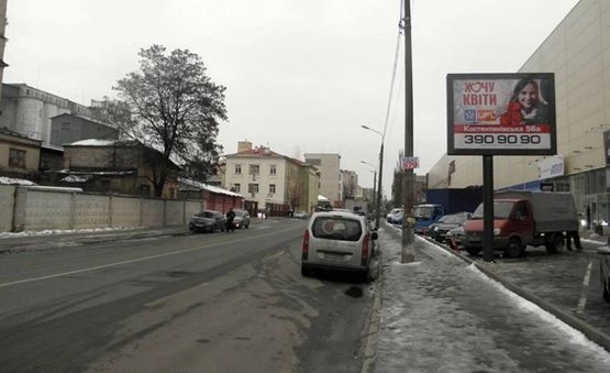 Фото рекламної площини за адресою вул.Константинівська 71/на В Вал,Контрактова площа (А5) СКРОЛЕР