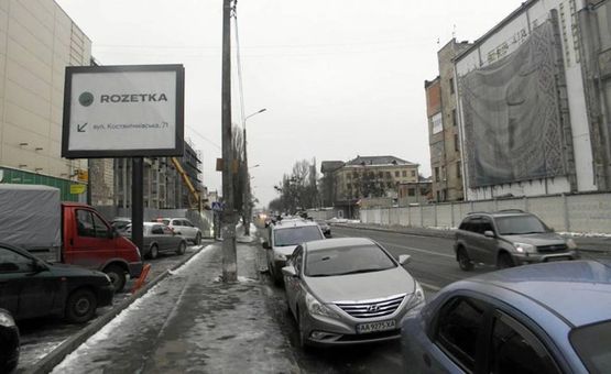 Фото рекламной плоскости по адресу вул.Константинівська 71/на вул.Новоконстантинівська,Петрівка (В) СКРОЛЕР