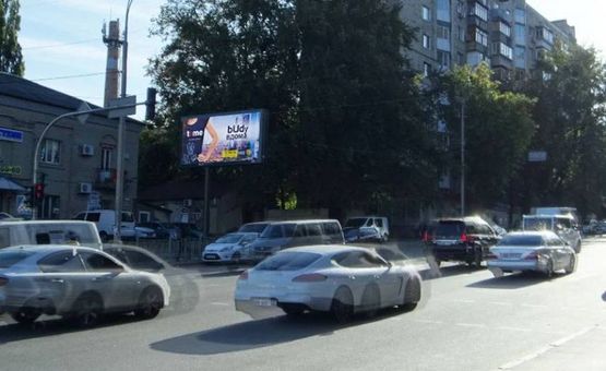 Фото рекламной плоскости по адресу Васильківська,3/Голосіївська площа,готель МИР/на Виставочний Центр,Одеська пл (В5) СКРОЛЛЕР