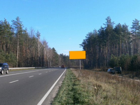 Фото рекламной плоскости по адресу Км 3+000 от  ул. Генерала Наумова, направление на Киев, Трасса Ирпень-Киев