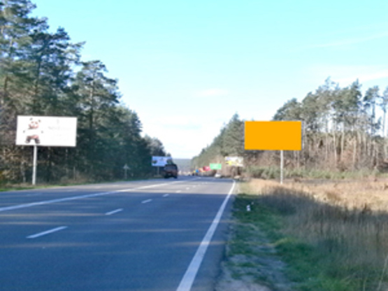 Фото рекламной плоскости по адресу Км 3+900 от  ул. Генерала Наумова, направление из Киева, Трасса Ирпень-Киев