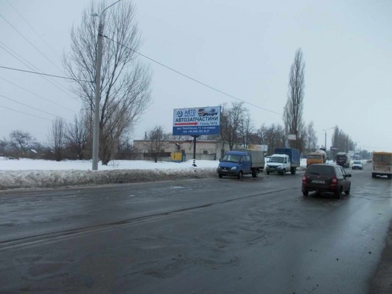 Фото рекламної площини за адресою Черниговская ул., (Авторинок, Техосмотр, магазин автозапчастей), по направлению Белопольского шоссе