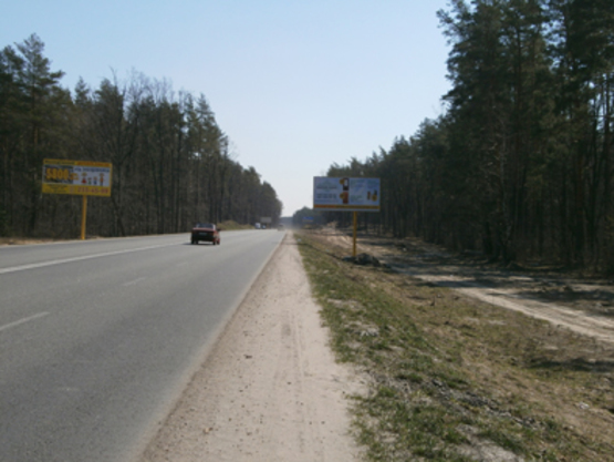 Фото рекламной плоскости по адресу Км 2+650 от  ул. Генерала Наумова, направление на Киев, Трасса Ирпень-Киев