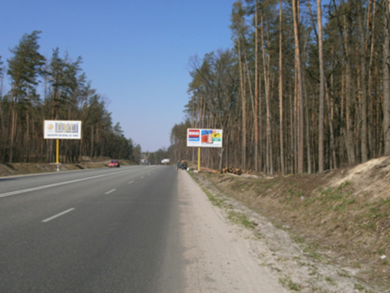 Фото рекламной плоскости по адресу Км 2+250 от  ул. Генерала Наумова, направление из Киева, Трасса Ирпень-Киев