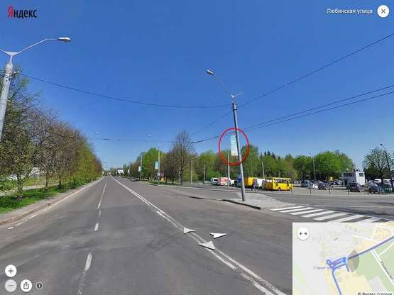 Фото рекламной плоскости по адресу вул. Любінська (ліва сторона) - від/до Аеропорту