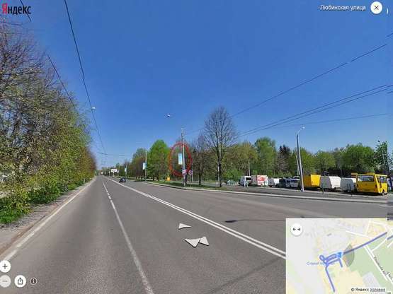 Фото рекламной плоскости по адресу вул. Любінська (ліва сторона) - від/до Аеропорту