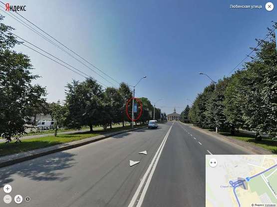 Фото рекламної площини за адресою вул. Любінська (ліва сторона) - від/до Аеропорту