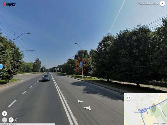 Фото рекламной плоскости по адресу вул. Любінська (ліва сторона) - від/до Аеропорту