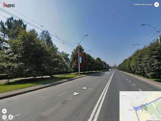 Фото рекламной плоскости по адресу вул. Любінська (ліва сторона) - від/до Аеропорту