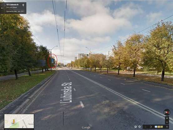 Фото рекламной плоскости по адресу вул. Любінська (ліва сторона) - від/до Аеропорту