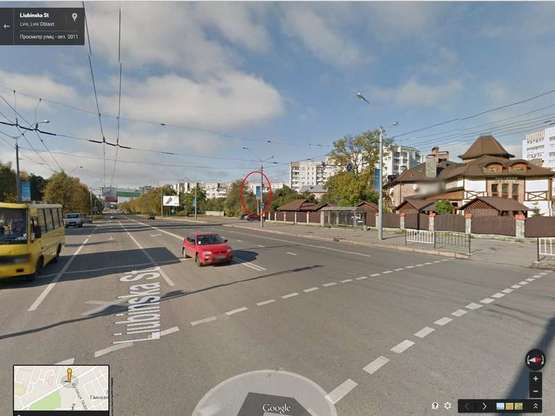 Фото рекламной плоскости по адресу вул. Любінська (права сторона) - від/до Аеропорту