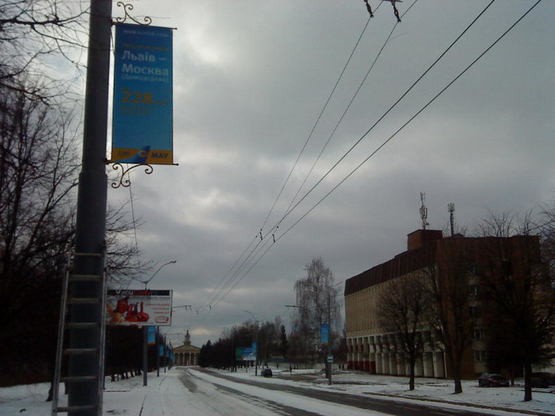 Фото рекламной плоскости по адресу вул. Любінська (ліва сторона) - від вул. Виговського до Аеропорту