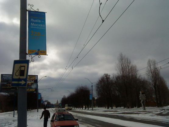 Фото рекламной плоскости по адресу вул. Любінська (ліва сторона) - від вул. Виговського до Аеропорту