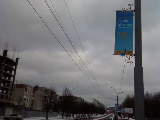 Фото рекламной плоскости по адресу вул. Любінська (ліва сторона) - від Аеропорту до вул. Виговського