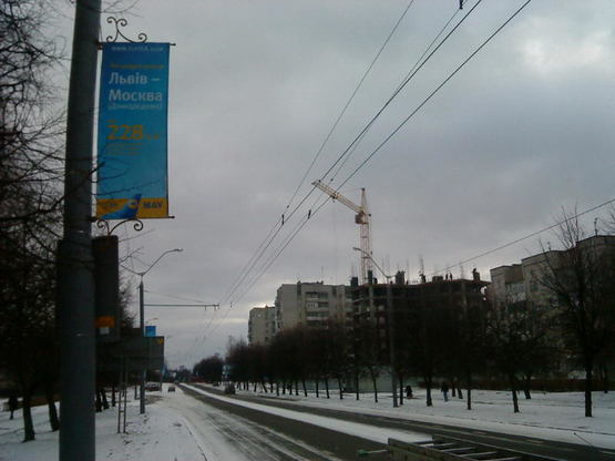 Фото рекламної площини за адресою вул. Любінська (ліва сторона) - від вул. Виговського до Аеропорту