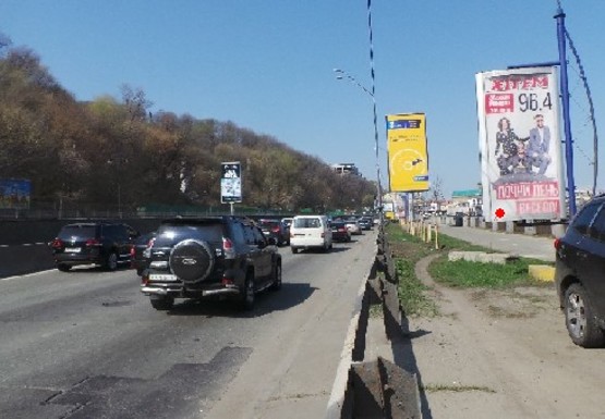 Фото рекламной плоскости по адресу Набережное шоссе (эл. опора № 10-11)