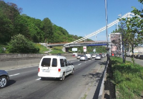 Фото рекламной плоскости по адресу Набережное шоссе (эл. опора № 13)